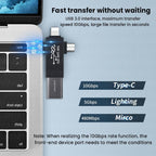 Connecteur USB 3 en 1 universel - USB, Iphone, Android, PC, Tablette - DealValley