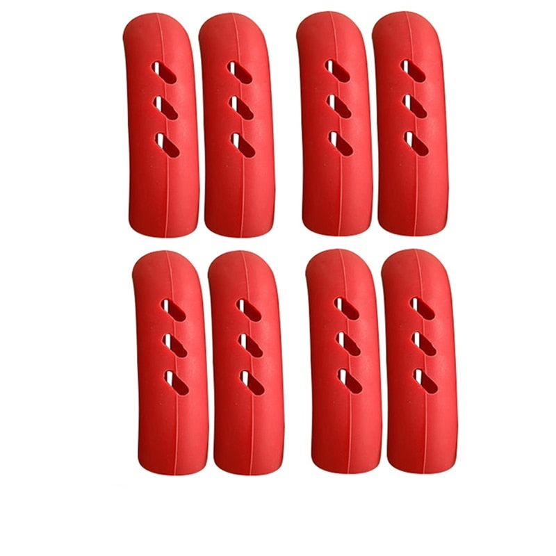 8x Poignées de silicone amovibles anti-brûlure