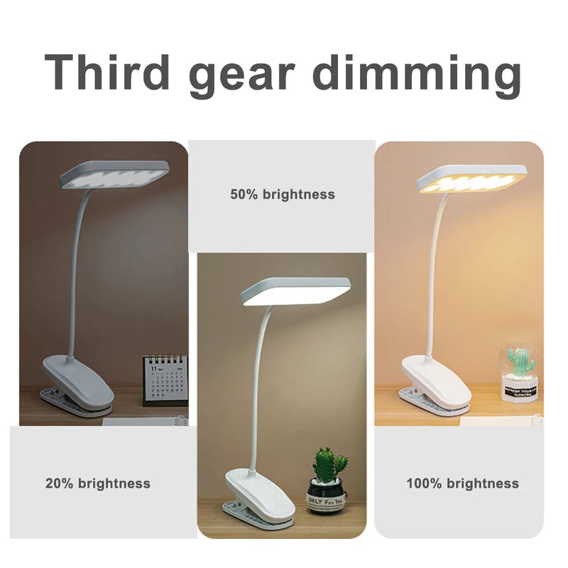 Lampe à clip flexible 360° - 3 Modes d'éclairage