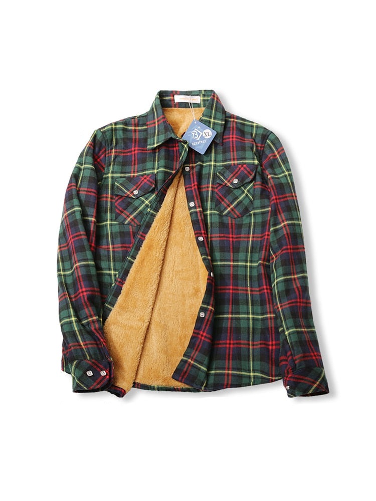 Chemise intérieur polaire à carreaux