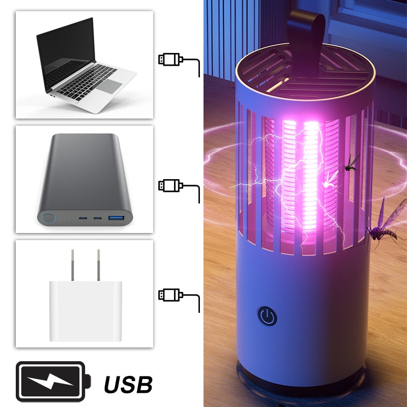 Lot de 2 Lampes Anti moustiques rechargeables