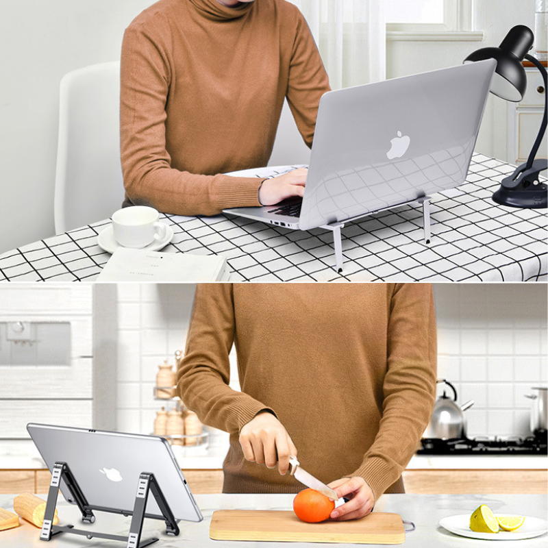 Support réglable 3 en 1 :  téléphone, tablette et ordinateur