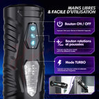 MANIZER MAX - Masturbateur automatique avec support - Mode rotatif et poussée