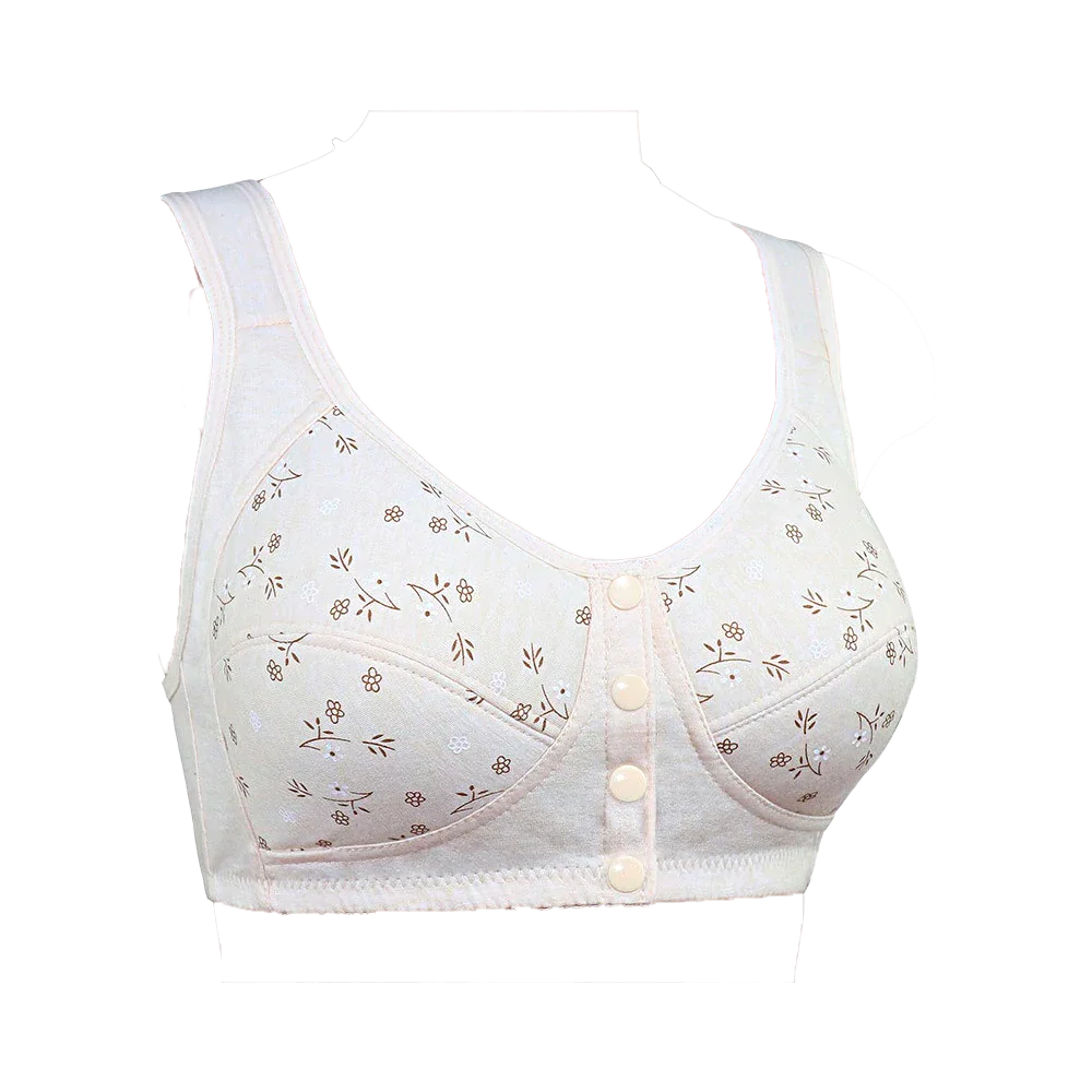 Sujetador 100% algodón con estampado floral