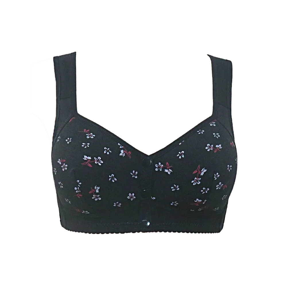 Sujetador 100% algodón con estampado floral